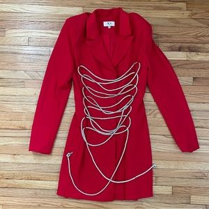 Red Blazer Dress